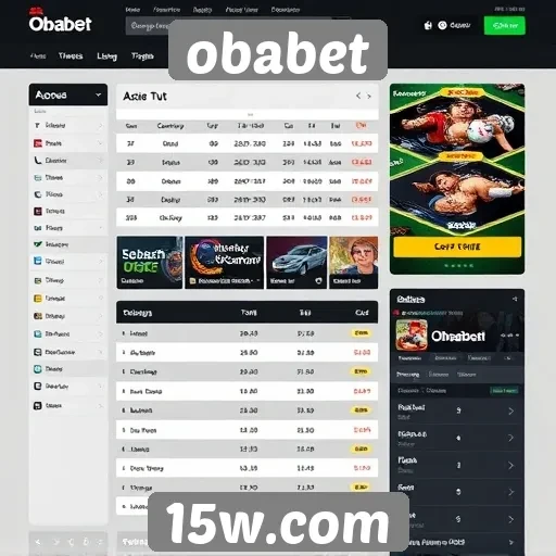 Análise da interface do site obabet para usuários